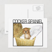 Cocker Spaniel Puppy! Postkarte (Vorne/Hinten)