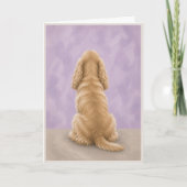 Cocker Spaniel Rainbow Bridge Beileidskarte Karte (Vorderseite)