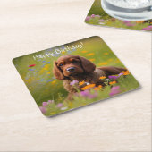 Cocker Spaniel Rechteckiger Pappuntersetzer (angewinkelt)