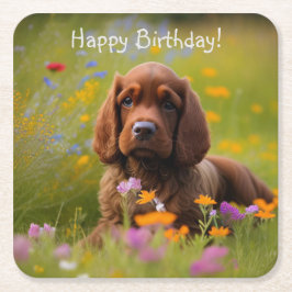 Cocker Spaniel Rechteckiger Pappuntersetzer