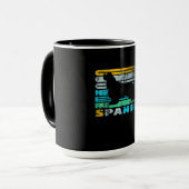 Cocker Spaniel | Retro Black Cocker Spanisch Tasse (Vorderseite Links)
