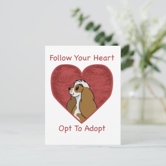 Cocker Spaniel Rettungsmittel Postkarte (Stehend Vorderseite)