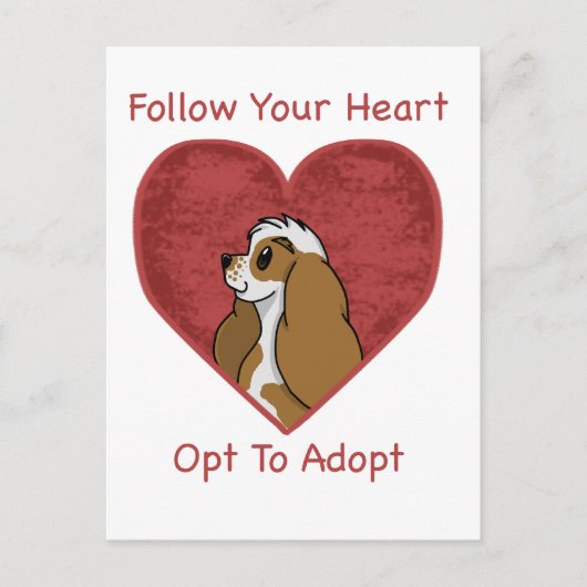 Cocker Spaniel Rettungsmittel Postkarte (Vorderseite)