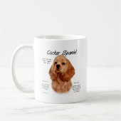 Cocker Spaniel (rot) Geschichtsdesign Kaffeetasse (Links)