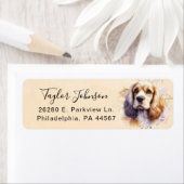 Cocker Spaniel Rücksendeadresse-Label (Insitu)