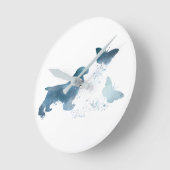 Cocker Spaniel Runde Wanduhr (Winkel)