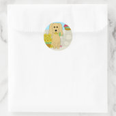 Cocker Spaniel Runder Aufkleber (Tasche)