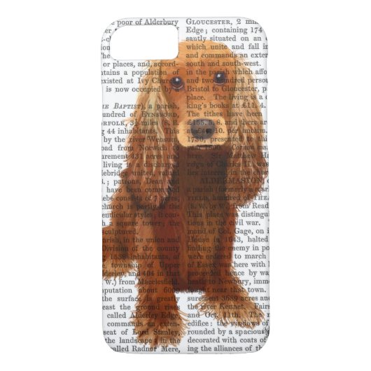 Cocker Spaniel Schlicht Case-Mate iPhone Hülle (Rückseite)