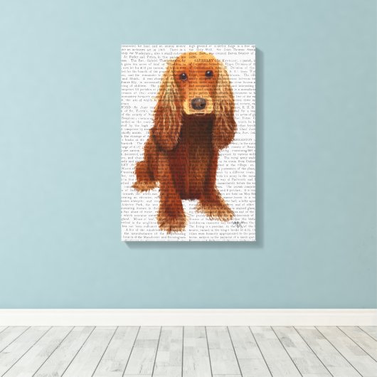 Cocker Spaniel Schlicht Leinwanddruck (Insitu (Holzboden))