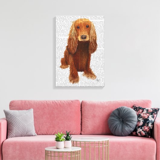 Cocker Spaniel Schlicht Leinwanddruck (Insitu (Wohnzimmer))