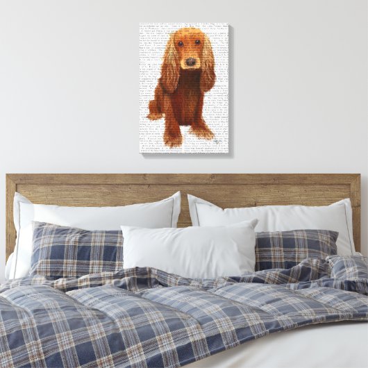 Cocker Spaniel Schlicht Leinwanddruck (Insitu (Schlafzimmer))