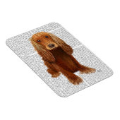 Cocker Spaniel Schlicht Magnet (Rechte Seite)