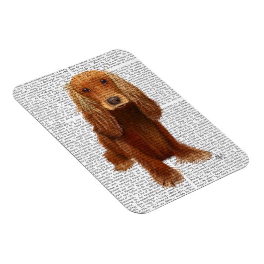Cocker Spaniel Schlicht Magnet (Rechte Seite)