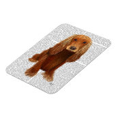 Cocker Spaniel Schlicht Magnet (Linke Seite)
