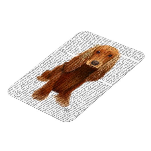 Cocker Spaniel Schlicht Magnet (Linke Seite)