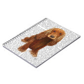 Cocker Spaniel Schlicht Notizblock (Linke Seite)