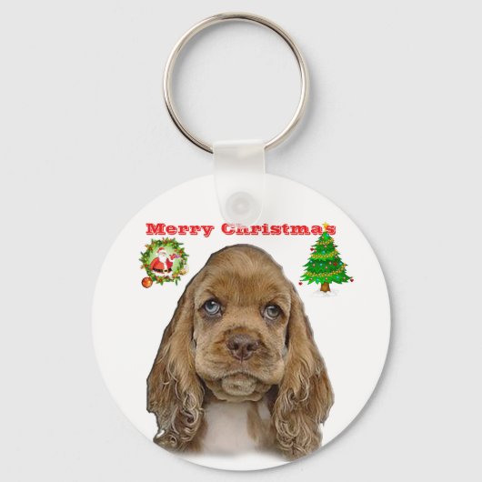 Cocker Spaniel Schlüsselanhänger (Vorderseite)