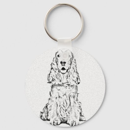 Cocker Spaniel Schlüsselanhänger (Vorderseite)