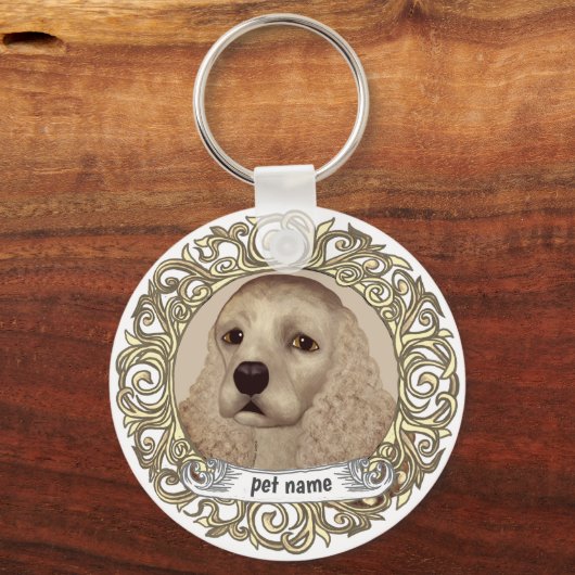 Cocker Spaniel Schlüsselanhänger (Vorderseite)