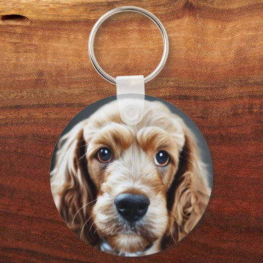 Cocker Spaniel Schlüsselanhänger (Vorderseite)