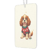 Cocker Spaniel Schneeflockenglanz Autolufterfrischer (Links)