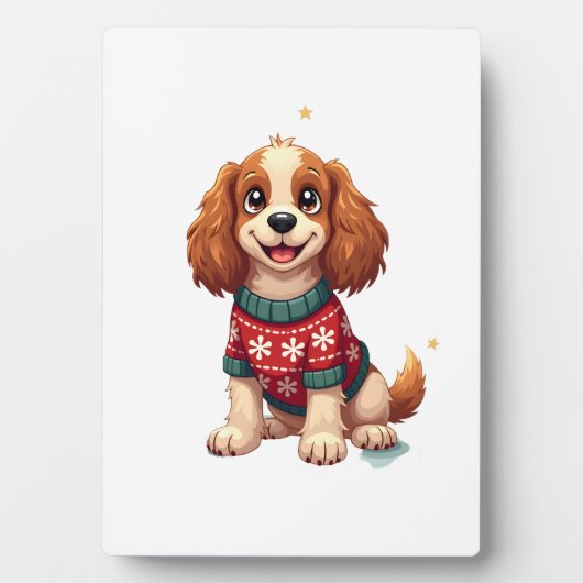 Cocker Spaniel Schneeflockenglanz Fotoplatte (Vorderseite)