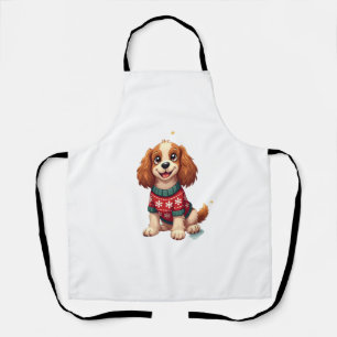 Cocker Spaniel Schneeflockenglanz Schürze