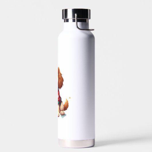Cocker Spaniel Schneeflockenglanz Trinkflasche (Links)