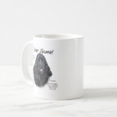 Cocker Spaniel (schwarz) Geschichtsdesign Kaffeetasse (Vorderseite Links)
