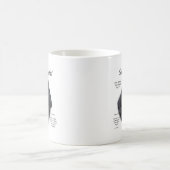 Cocker Spaniel (schwarz) Geschichtsdesign Kaffeetasse (Mittel)