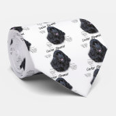 Cocker Spaniel (schwarz) Geschichtsdesign Krawatte (Gerollt)
