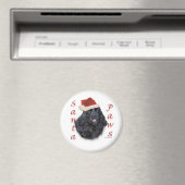 Cocker Spaniel (schwarz) Santa Paws Magnet (In Situ (Geschirrspüler))