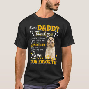 Cocker Spaniel Sehr geehrter Daddy Danke, dass du  T-Shirt