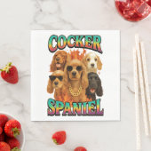 Cocker Spaniel Serviette (Beispiel)
