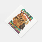 Cocker Spaniel Serviette (Ecke)