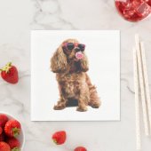 Cocker Spaniel Serviette (Beispiel)