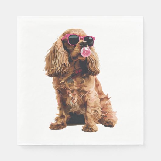 Cocker Spaniel Serviette (Vorderseite)