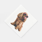 Cocker Spaniel Serviette (Ecke)