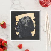 Cocker Spaniel Serviette (Beispiel)