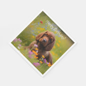 Cocker Spaniel Serviette (Ecke)