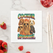Cocker Spaniel Serviette (Beispiel)
