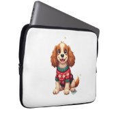 Cocker Spaniel Snowflake Glow Hund Laptopschutzhülle (Vorne Rechts)