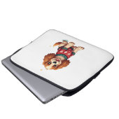 Cocker Spaniel Snowflake Glow Hund Laptopschutzhülle (Vorne Knopf)