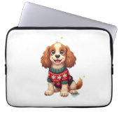 Cocker Spaniel Snowflake Glow Hund Laptopschutzhülle (Vorderseite)