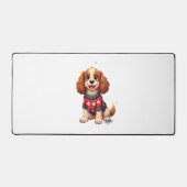 Cocker Spaniel Snowflake Glow Hund Schreibtischunterlage (Vorderseite)