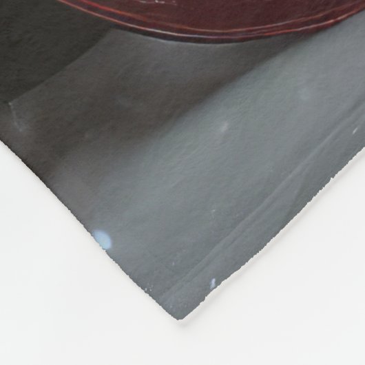 Cocker Spaniel Snowy Sleigh Weihnachtsdekor Fleecedecke (Ecke)