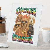 Cocker Spaniel Sockelschild (In Situ)