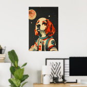 Cocker Spaniel Spaniel Astronaut Poster, Cocker Poster (Heimbüro)