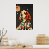 Cocker Spaniel Spaniel Astronaut Poster, Cocker Poster (Küche)