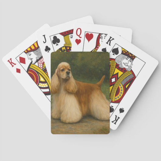 Cocker Spaniel Spielkarten (Rückseite)